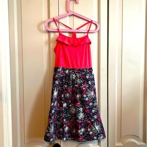 Girls Lilly Pulitzer Dory dress in sparks fly size large (8-10)